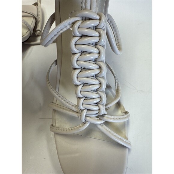 Jessica Simpson Women’s Meana Ankle Wrap Strappy Sandal Ivory Size 7 heeled - Picture 3 of 8